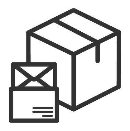 Icon mail _ package handling